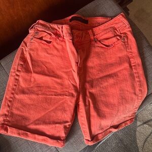Liverpool Coral Women’s Denim Bermuda Shorts